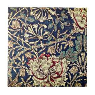 Azulejo Cerámico Floral de Madreselva de William M