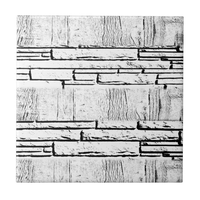 Azulejo Cerámico Ladrillo Blanco Vintage  (Frente)