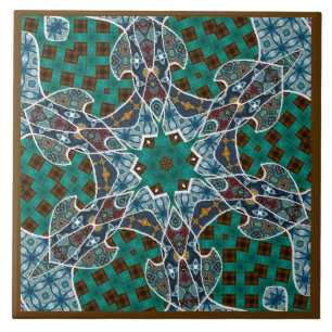 Azulejo Cerámico Mandala Decorativo
