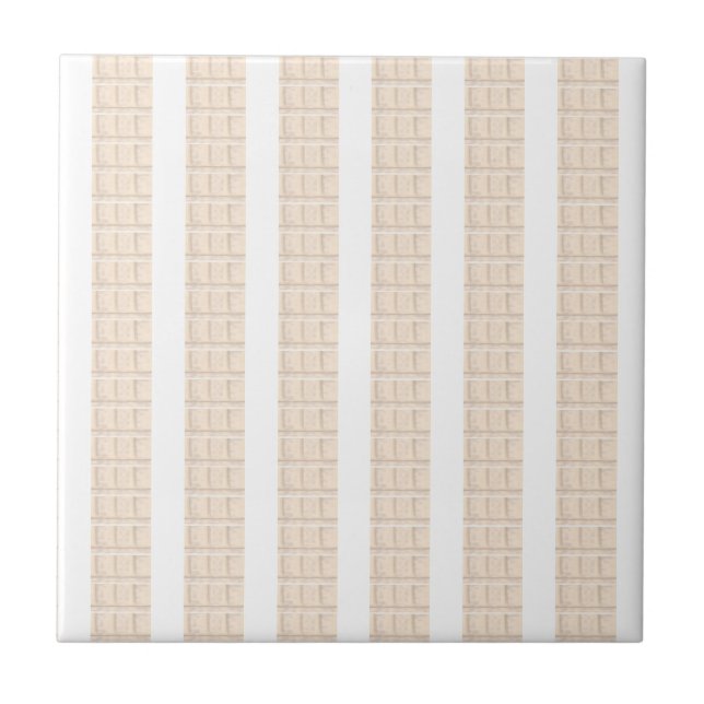 Azulejo Cerámico Moderno Clásico Beige y Blanco co (Frente)