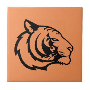 Azulejo cerámico naranja tigre