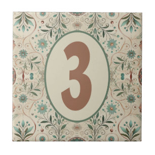 Azulejo Cerámico Personalizable Boho Herb