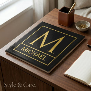Azulejo Cerámico Personalizado con Inicial y Nombr