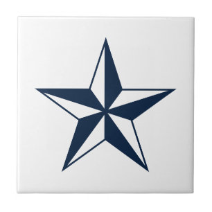 Azulejo cerámico personalizado pequeño de estrella