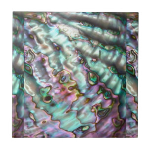 Azulejo cerámico / posavasos de oreja de mar