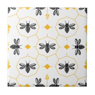 Azulejo Cerámico Salpicadero Cocina Verano Abeja A