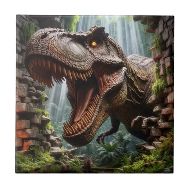 Azulejo Cerámico T-Rex (Frente)