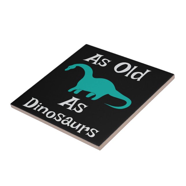 Azulejo Cerámico Tan Antiguo Como Los Dinosaurios (Lado)