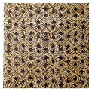 Azulejo Cerámico Tribal Africano BaKuba
