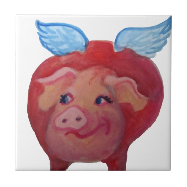 Azulejo cerdo del vuelo (Frente)