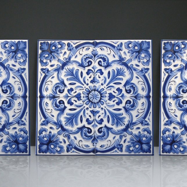 Azulejo Cerulean Mosaico Ornamental Portugués (Subido por el creador)