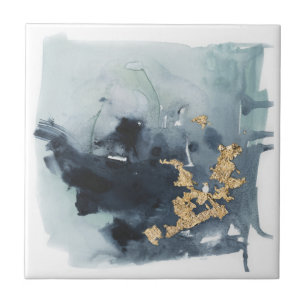 Azulejo Cerulean y oro