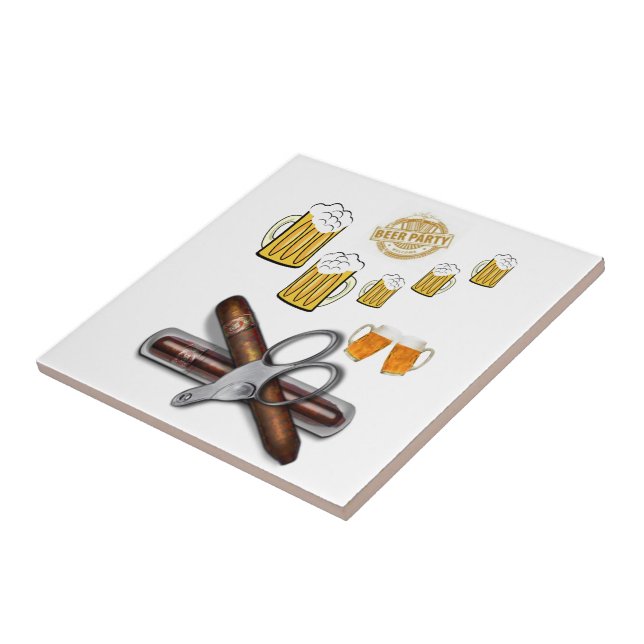 Azulejo Cerveza de mosaico cerámica (Lado)