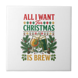 Azulejo Cerveza De Navidad Todo Quieren Cristalería Cervez