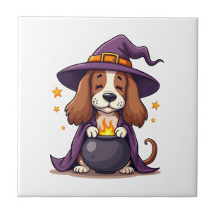 Azulejo Cerveza Witch Basset