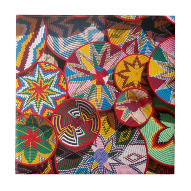 Azulejo Cestas tradicionales de Etiopía (Frente)