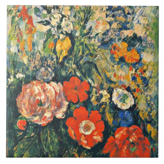 Azulejo Cezanne - Bahía de flores (Frente)