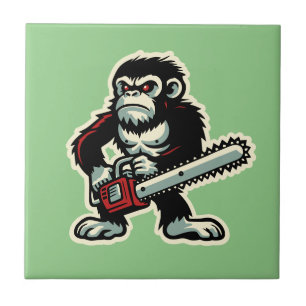 Azulejo Chainsaw Chimp
