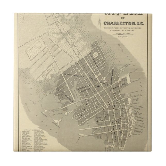 Azulejo Charleston, Carolina del Sur (Frente)