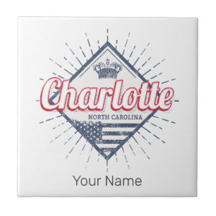 Azulejo Charlotte City North Carolina Estados Unidos
