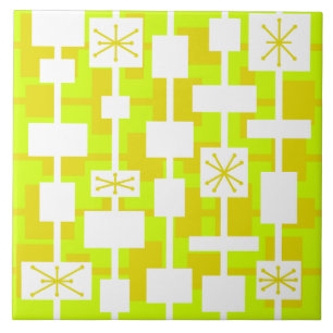 Azulejo Chartreuse Geométrica Moderna de Medid Century
