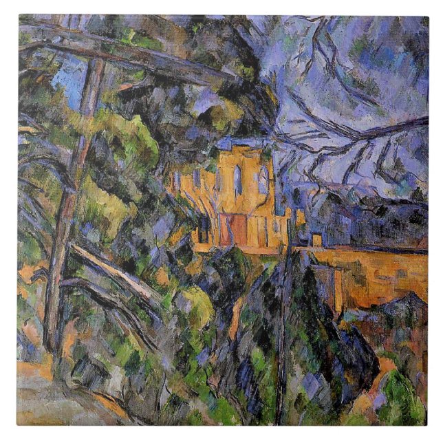 Azulejo Chateau Noir de Paul Cezanne (Frente)