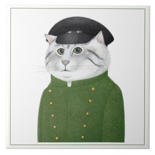 Azulejo CHAUFFEUR CAT 6" Tile cerámico cuadrado (Frente)