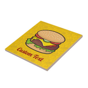 Azulejo Cheeseburger Ceramic Tile