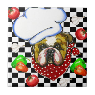 Azulejo Chef Bulldog