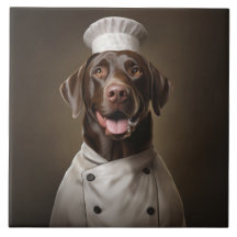 Chef de Chocolate Lab Perro