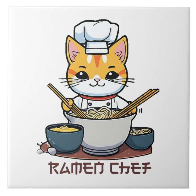 Azulejo Chef de Ramen (Frente)