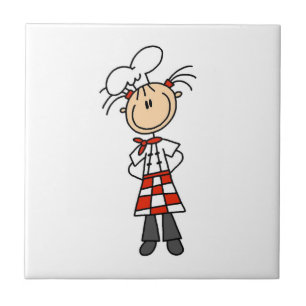 Azulejo Chef femenino