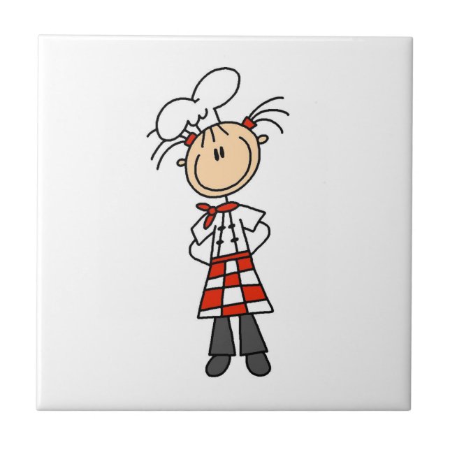 Azulejo Chef femenino (Frente)