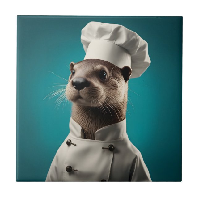 Azulejo Chef Otter (Frente)