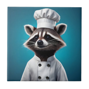 Azulejo Chef Raccoon