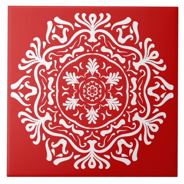 Azulejo Cherry Mandala (Frente)