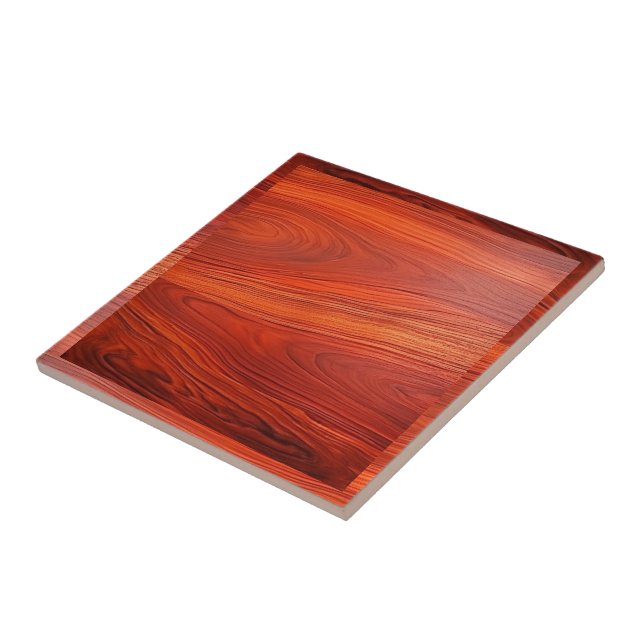 Azulejo Cherry wood texture custom monoram. (Lado)