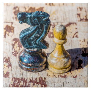 Azulejo Chess Pawn y Knight - Veteranos