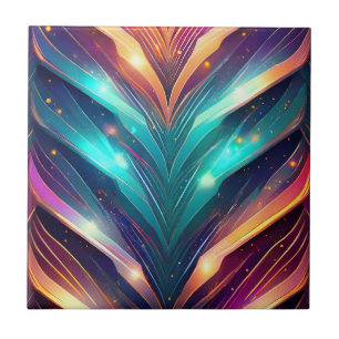 Azulejo Chevron brillante número cuatro