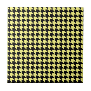 Azulejo Chevron Checks amarillo y negro