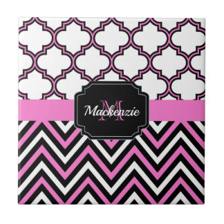 Azulejo Chevron y Quatrefoil