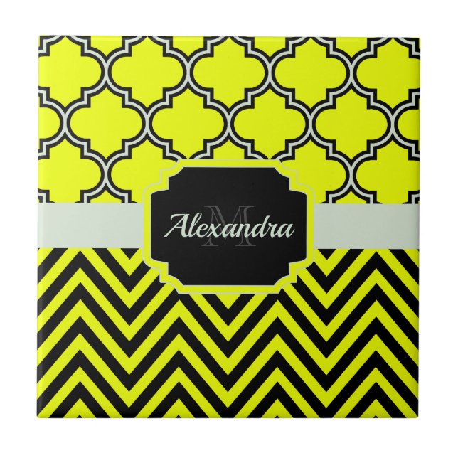 Azulejo Chevron y Quatrefoil (Frente)