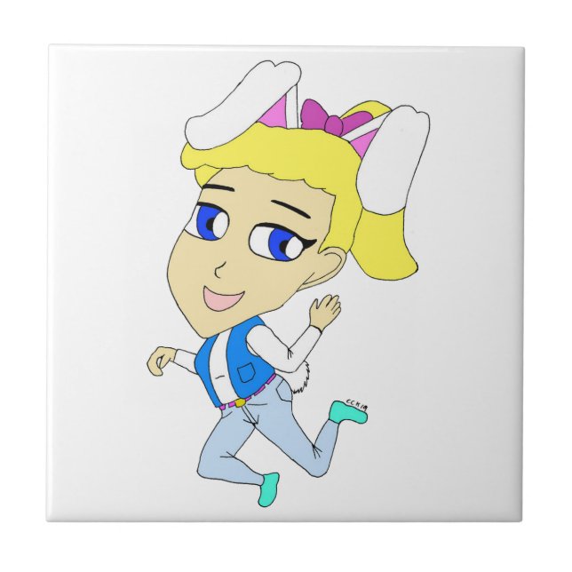 Azulejo chibi bunnygirl (Frente)