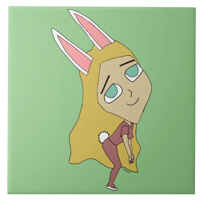 Azulejo chibi bunnygirl (Frente)