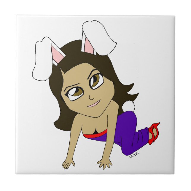 Azulejo chibi bunnygirl (Frente)