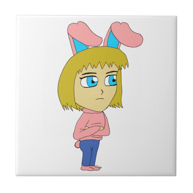 Azulejo chibi bunnygirl (Frente)