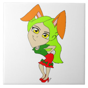 Azulejo chibi bunnygirl