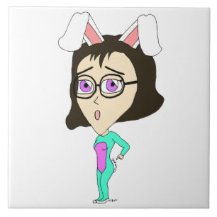 Azulejo chibi bunnygirl