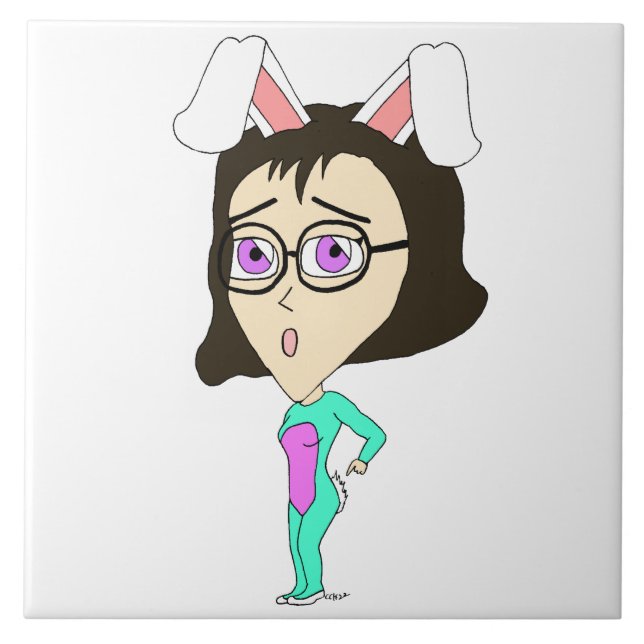 Azulejo chibi bunnygirl (Frente)