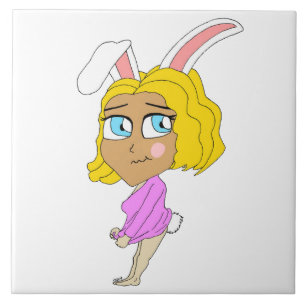Azulejo chibi bunnygirl
